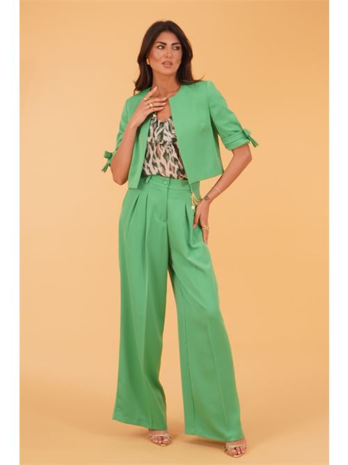 Bolerino in crepe GM by Gai Mattiolo | GM3725VERDE